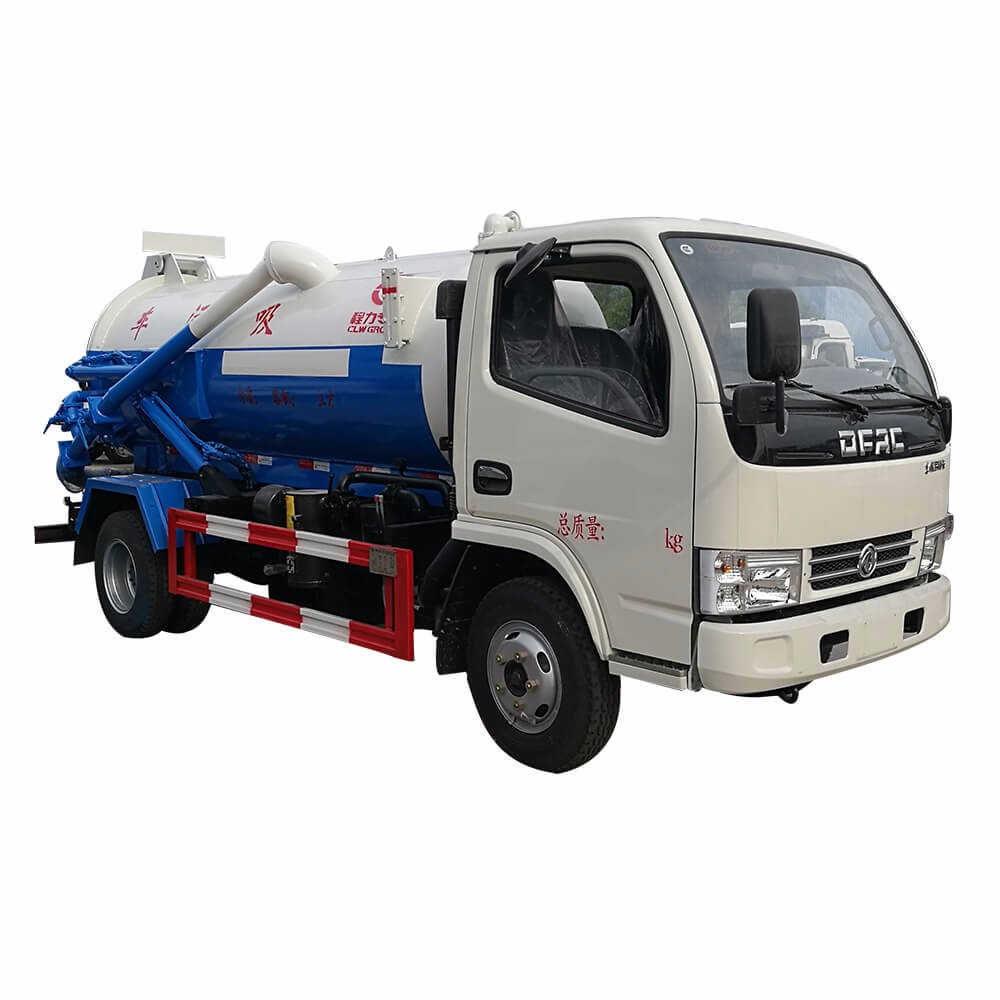 Camion di aspirazione delle acque reflue sottovuoto Dongfeng 5 Cbm